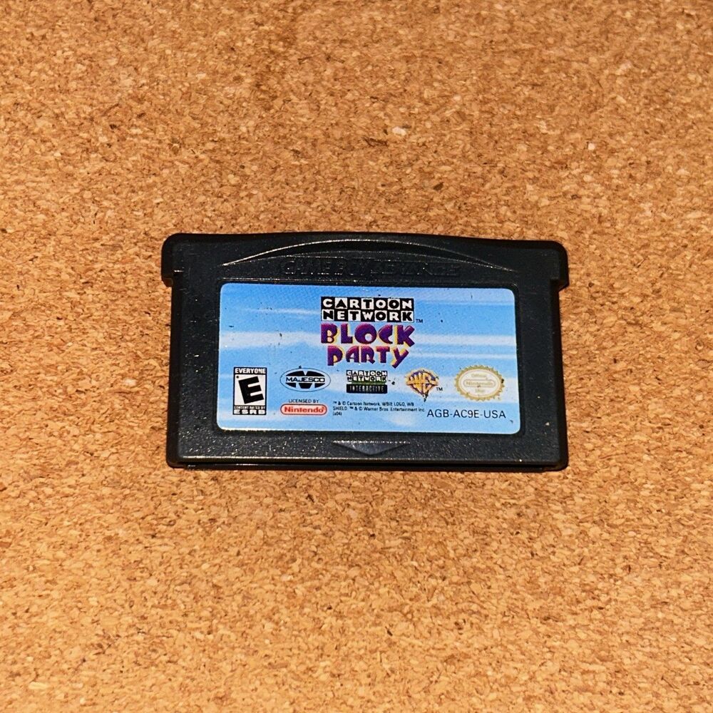 Cartoon Network Block Party Gameboy Advance GBA Cart Only -- S2G --